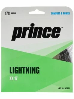 Prince Lightning XX 17 Tennis String (Black)