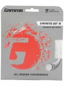 Gamma Synthetic Gut 18 Tennis String (White)
