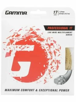 Gamma Live Wire Professional 17 Tennis String (Natural)