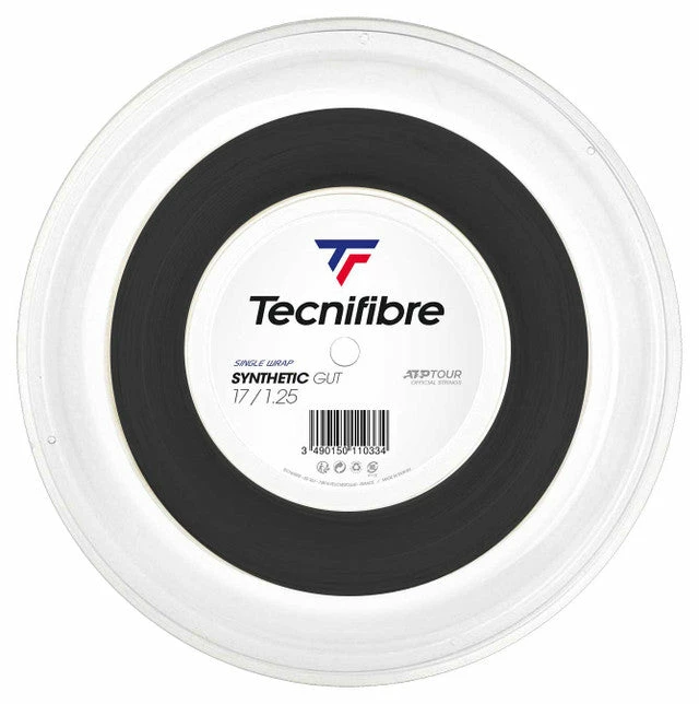 Tecnifibre Synthetic Gut 17 Tennis String Reel (Black) 3 Tecnifibre Synthetic Gut 17 Tennis String Reel (Black)