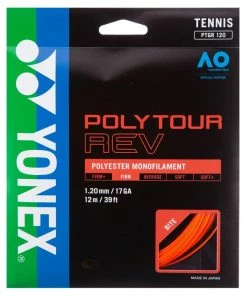 Yonex Poly Tour Rev 17 Tennis String (Bright Orange)